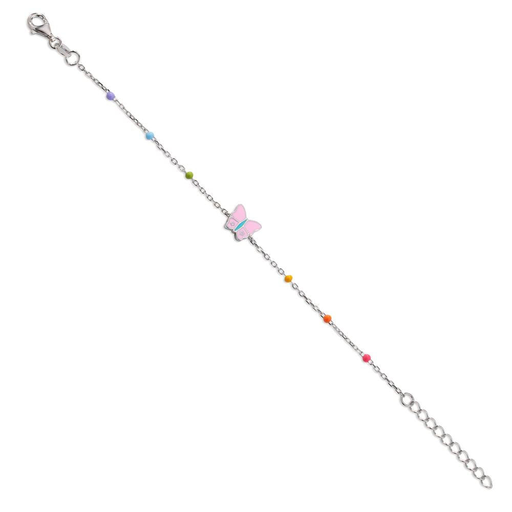 Bracciale Argento rodiato Farfalla 16-19 cm