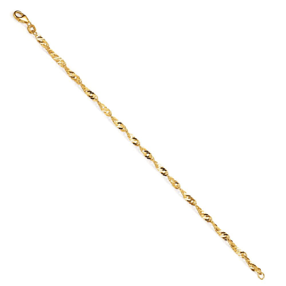 Bracciale Argento giallo dorato 17 cm