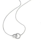 Collier Silver Zirkoniumoxid rodiumpläterad 40-42 cm