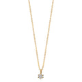 Collier Or jaune 18K Diamant 0.05 ct, w-si 42-45 cm