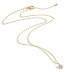 Collier Or jaune 18K Diamant 0.25 ct, w-si 42-45 cm