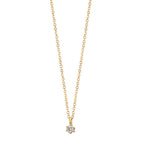 Collier Or jaune 18K Diamant 0.03 ct, w-si 42-45 cm
