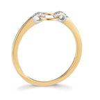 Ring 9k Yellow Gold Zirconia 6 Stones