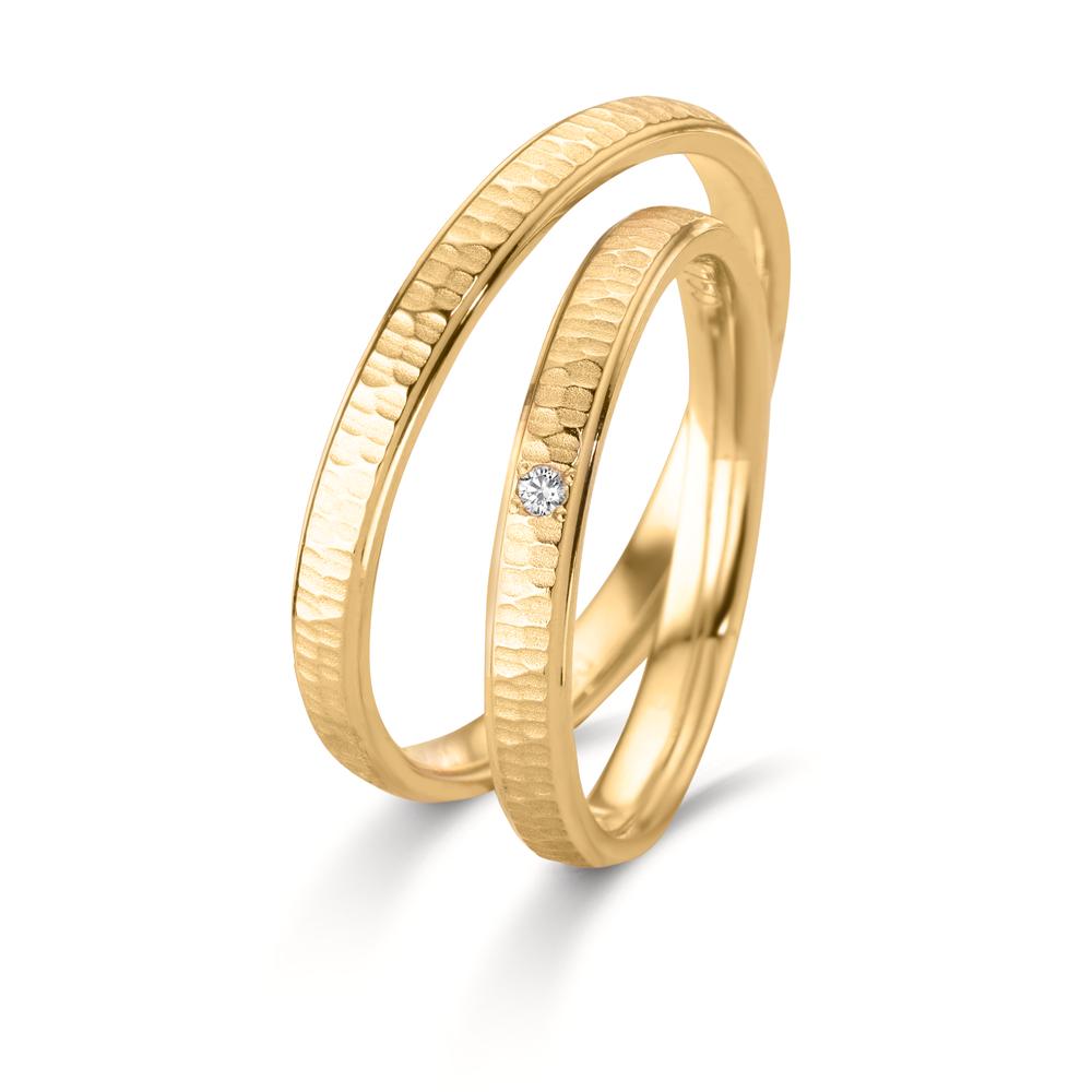 Partnerring 750/18 K Gelbgold