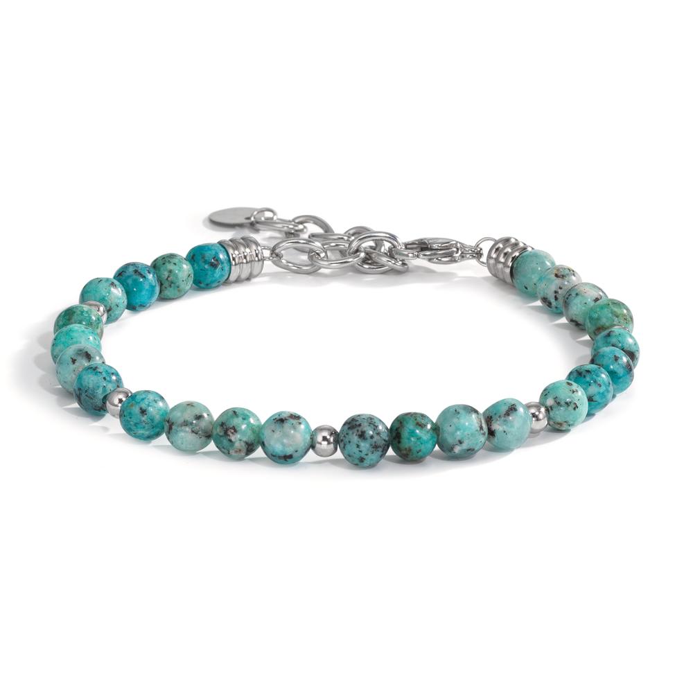 Bracelet Acier inoxydable Agate 20-22 cm Ø6.5 mm