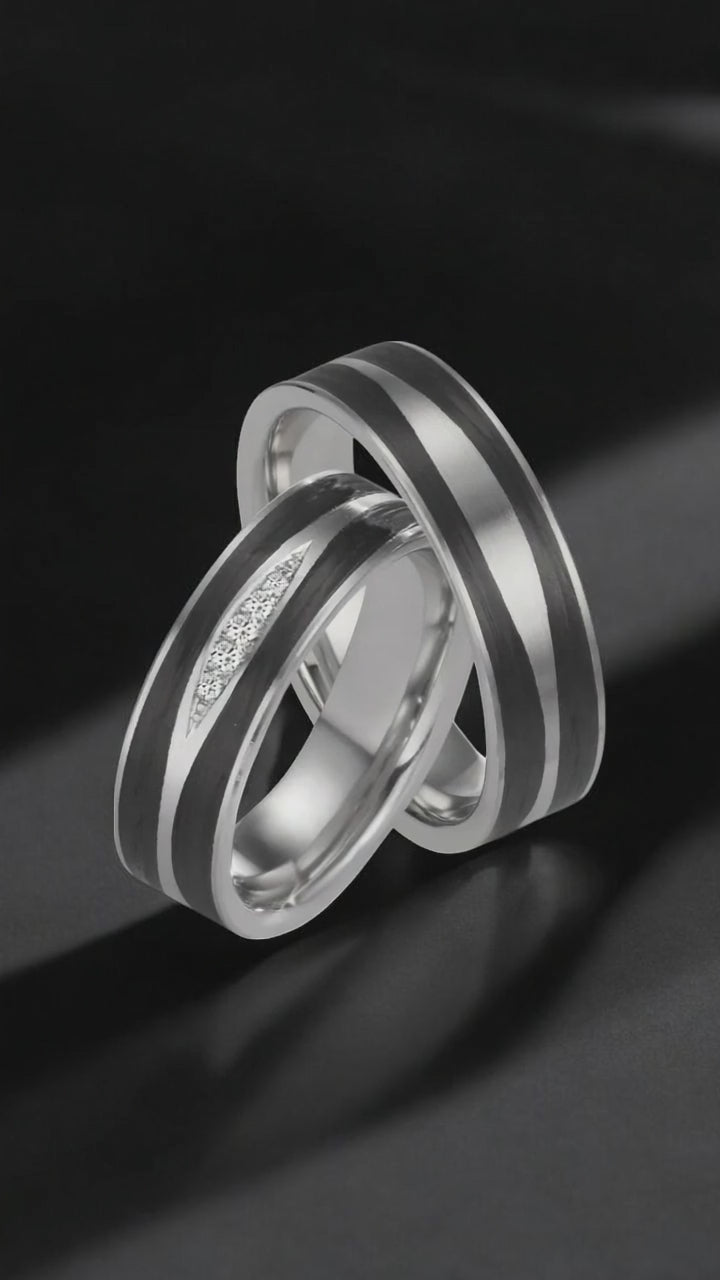 Partnerring 950 Platin, Carbon