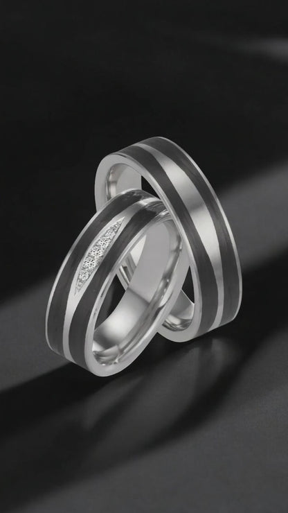 Partnerring 950 Platin, Carbon